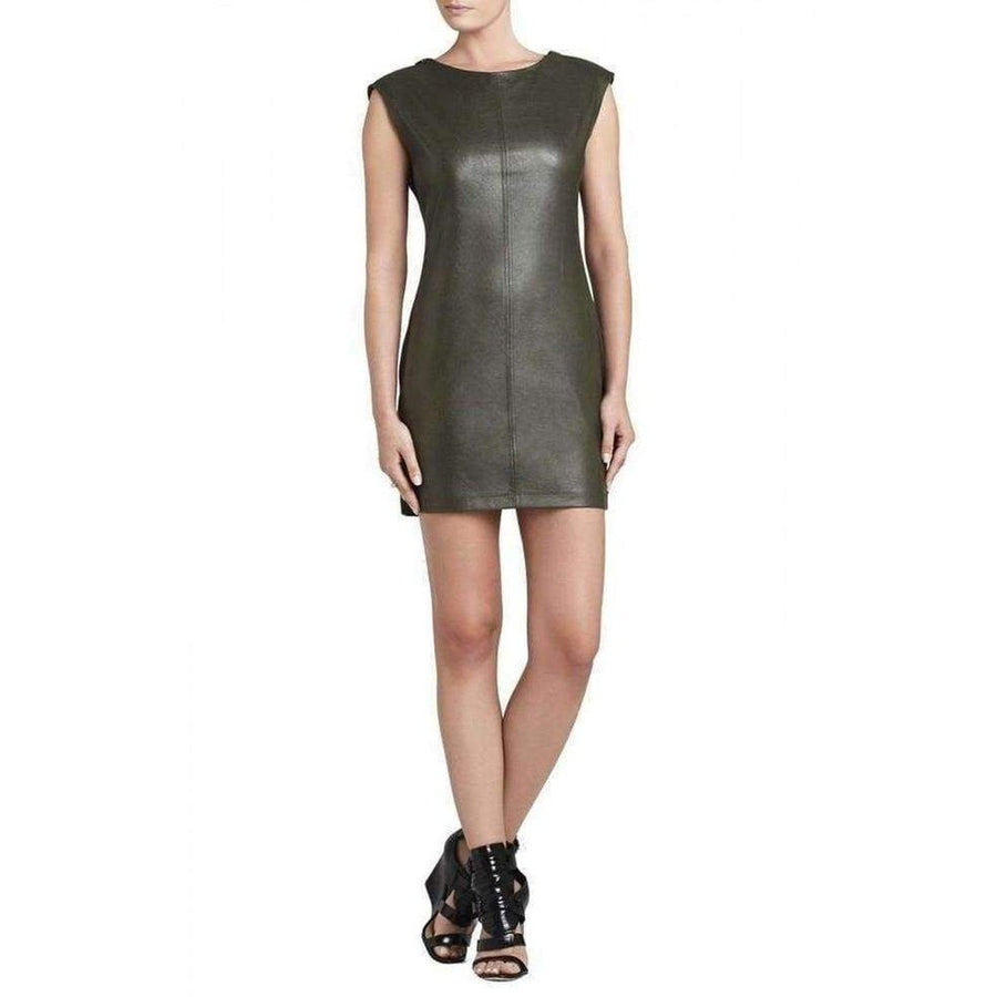 BCBGMAXAZRIA-Karlee Zipped Shoulder Dress - Runway Catalog
