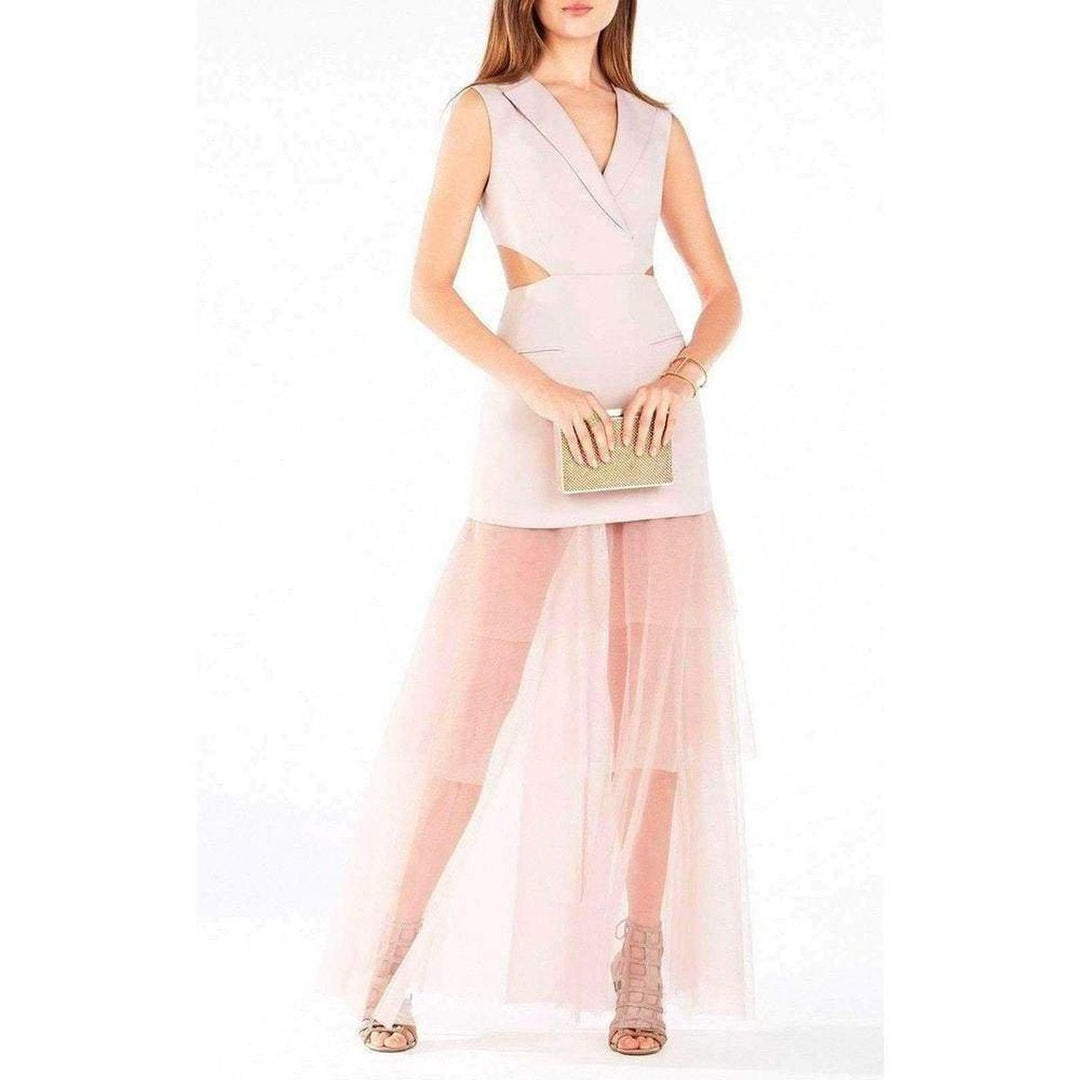 BCBGMAXAZRIA-Kayleigh Cutout Vest Dress - Runway Catalog