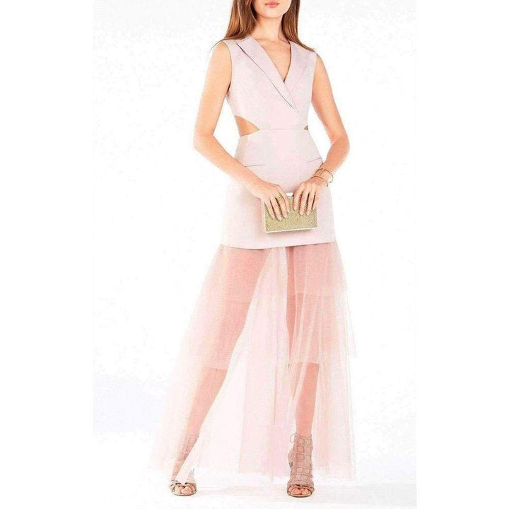 BCBGMAXAZRIA-Kayleigh Cutout Vest Dress - Runway Catalog