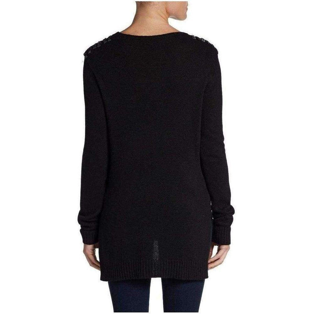 Keri Intarsia Studded Cashmere Blend Pullover
