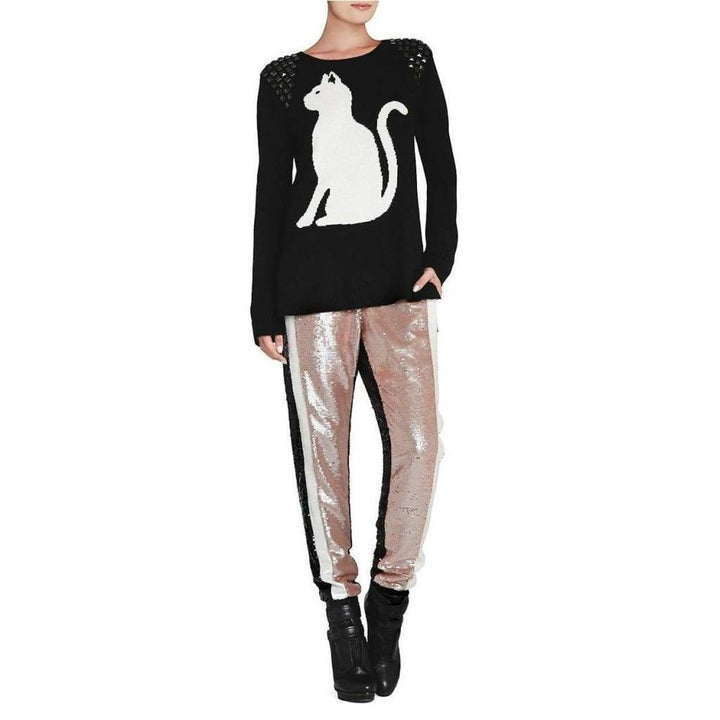 Keri Intarsia Studded Cashmere Blend Pullover