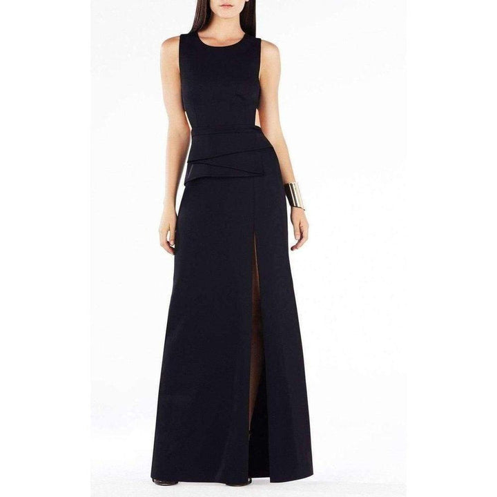 Kiara Sleeveless Peplum Gown