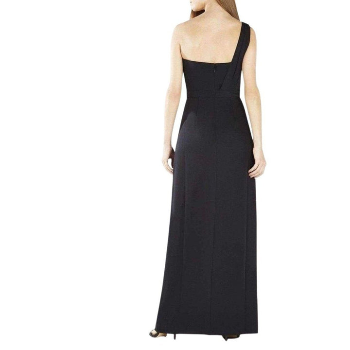 Kristine One-Shoulder Peplum Gown