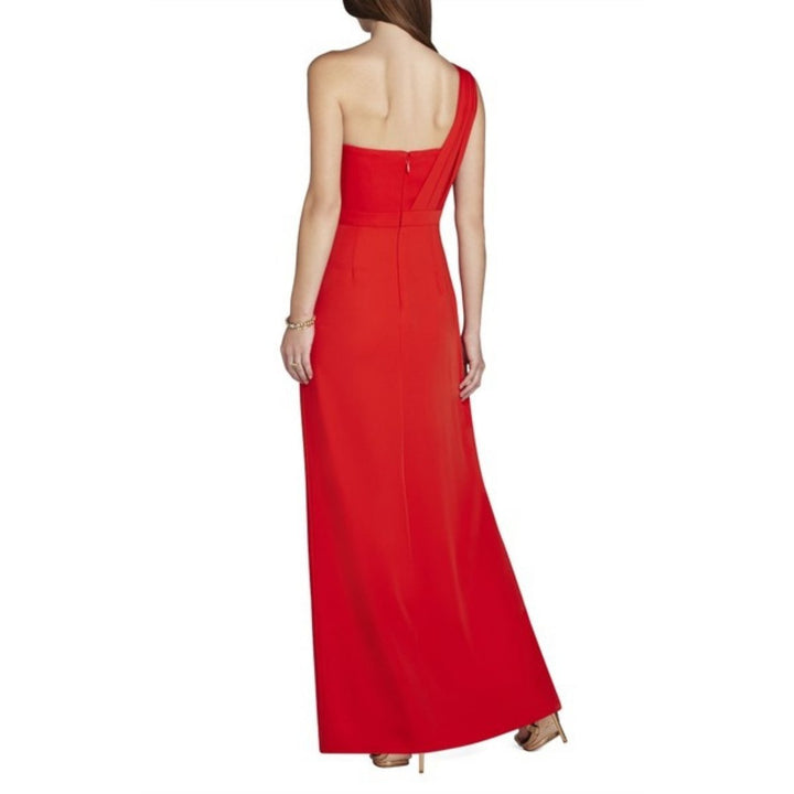 Kristine One-Shoulder Peplum Gown