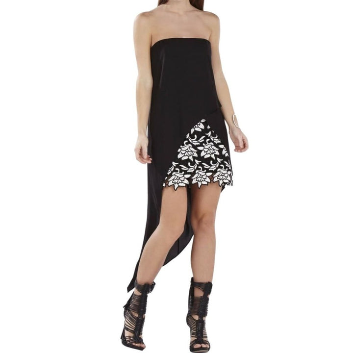 BCBGMAXAZRIA-Krystin Strapless Asymmetrical Hem Dress - Runway Catalog