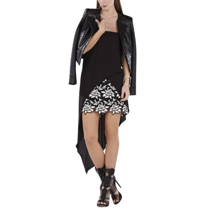 Krystin Strapless Asymmetrical Hem Dress