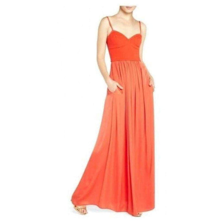 BCBGMAXAZRIA-Kyra Bustier Poinsettia Dress - Runway Catalog