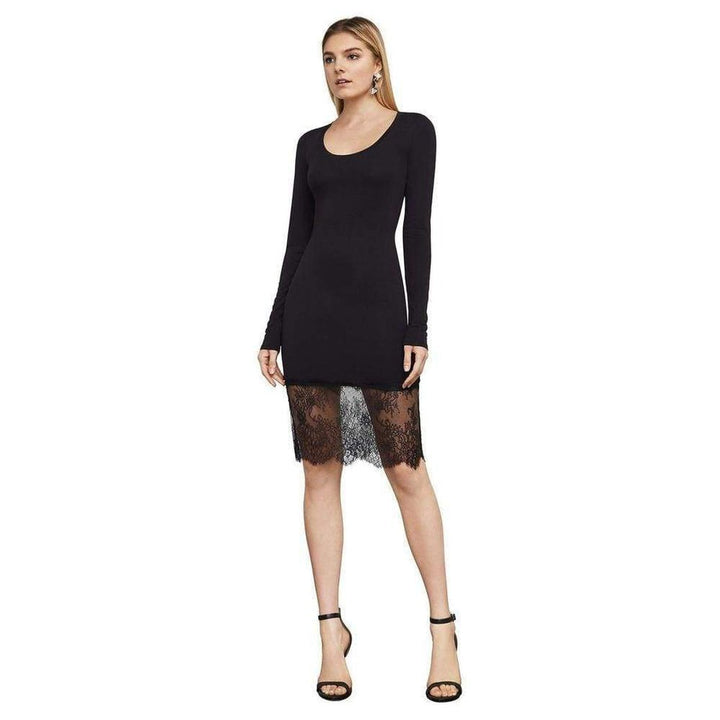 BCBGMAXAZRIA-Lace-Trim Slip Dress - Runway Catalog