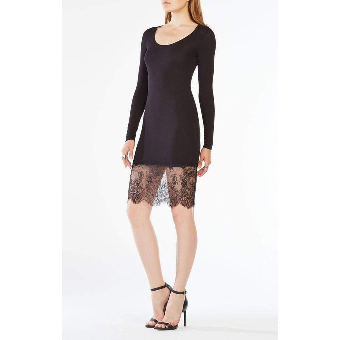 Lace-Trim Slip Dress