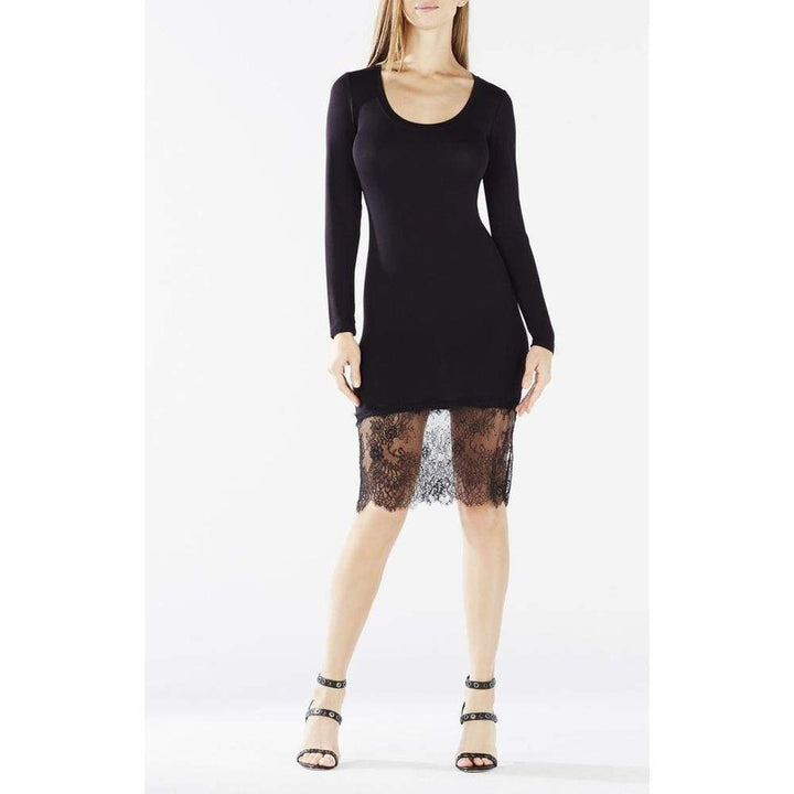 Lace-Trim Slip Dress