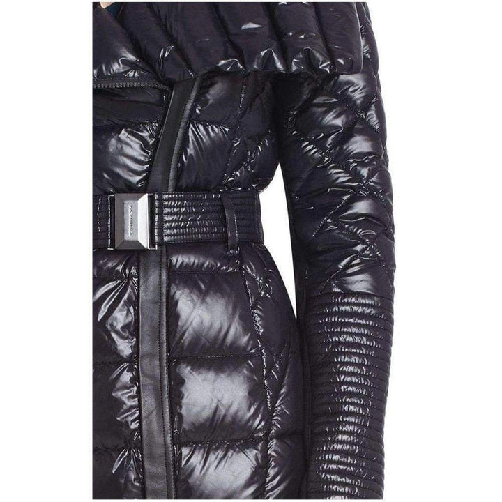 Lauren Black Bomber Puffer Coat 10821BM