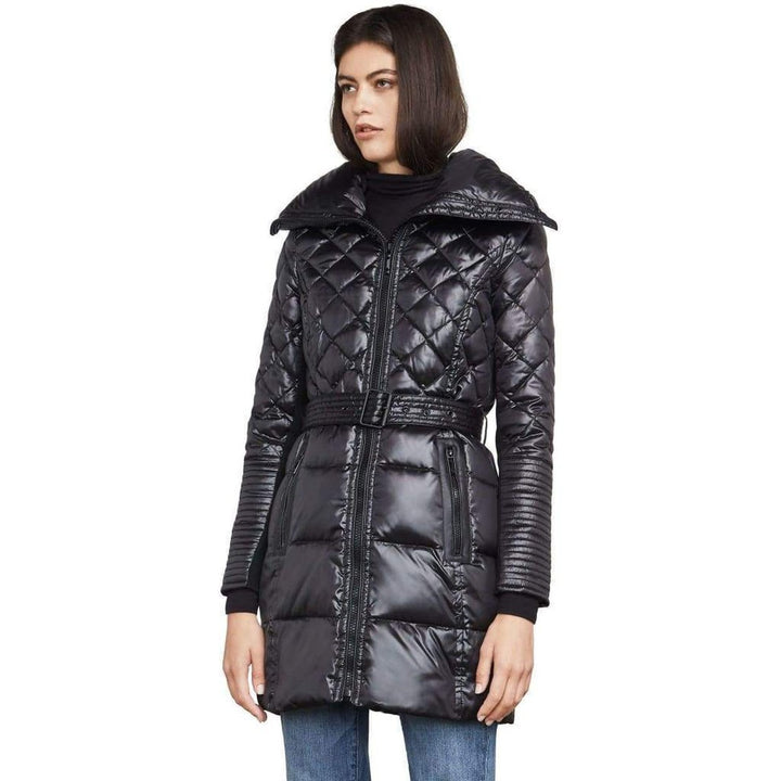 Lauren Black Bomber Puffer Coat 10821BM