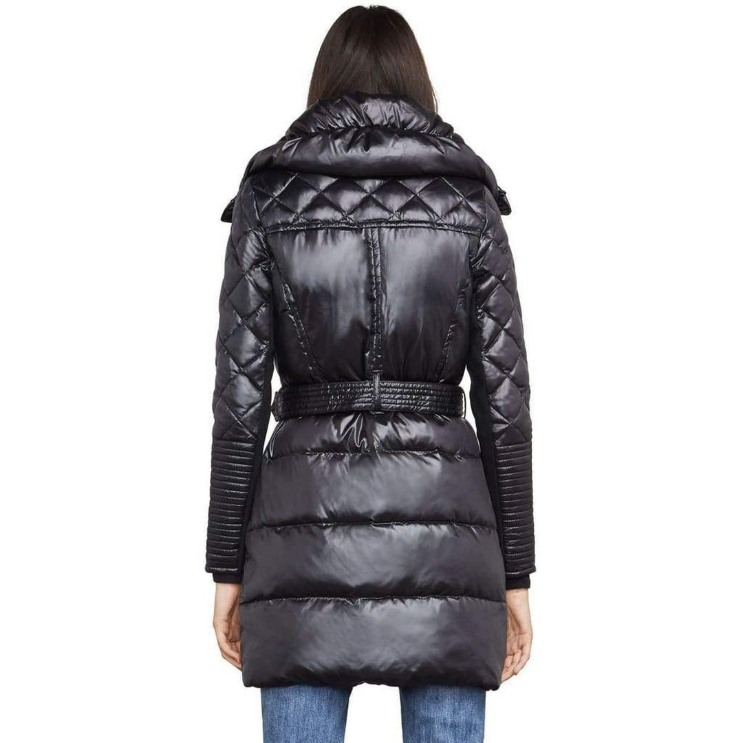Lauren Black Bomber Puffer Coat 10821BM