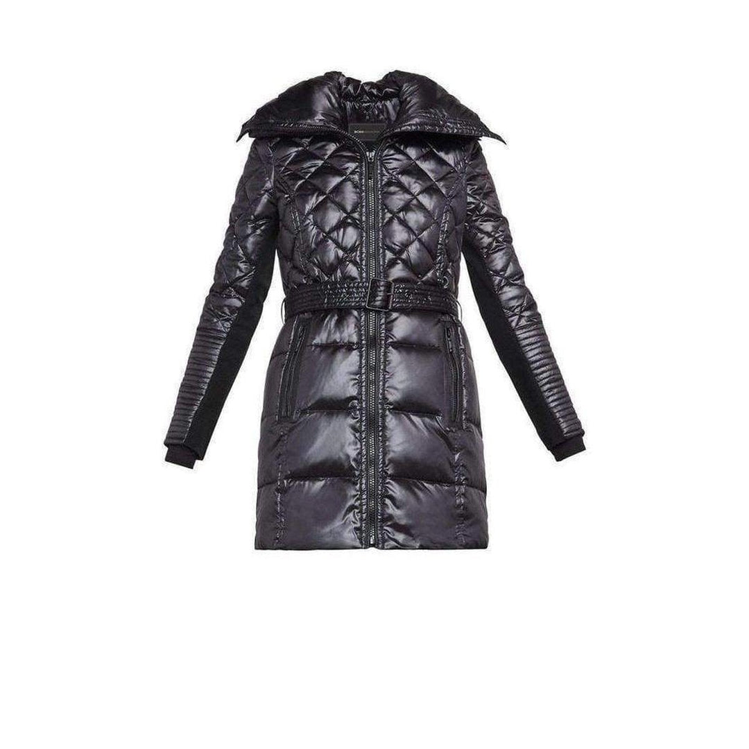 Lauren Black Bomber Puffer Coat 10821BM