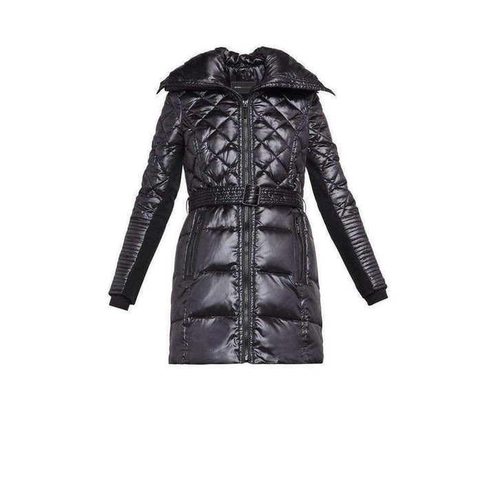 Lauren Black Bomber Puffer Coat 10821BM