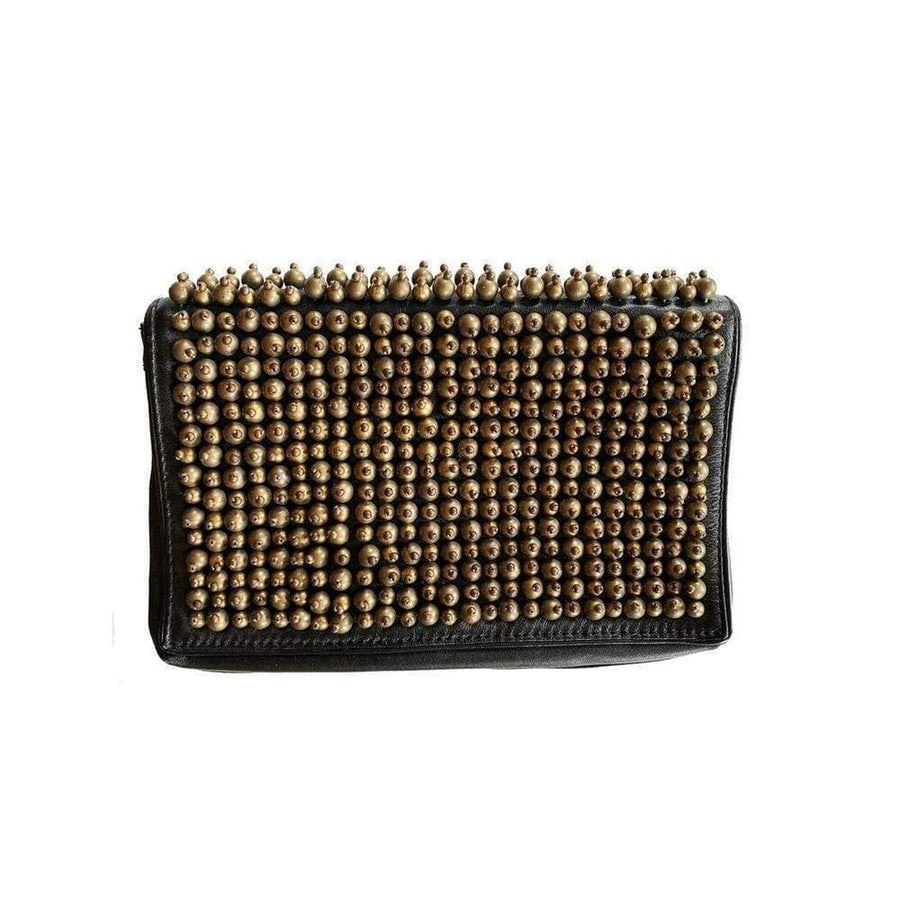 BCBGMAXAZRIA-Leather Hand-Slide Clutch Bag - Runway Catalog