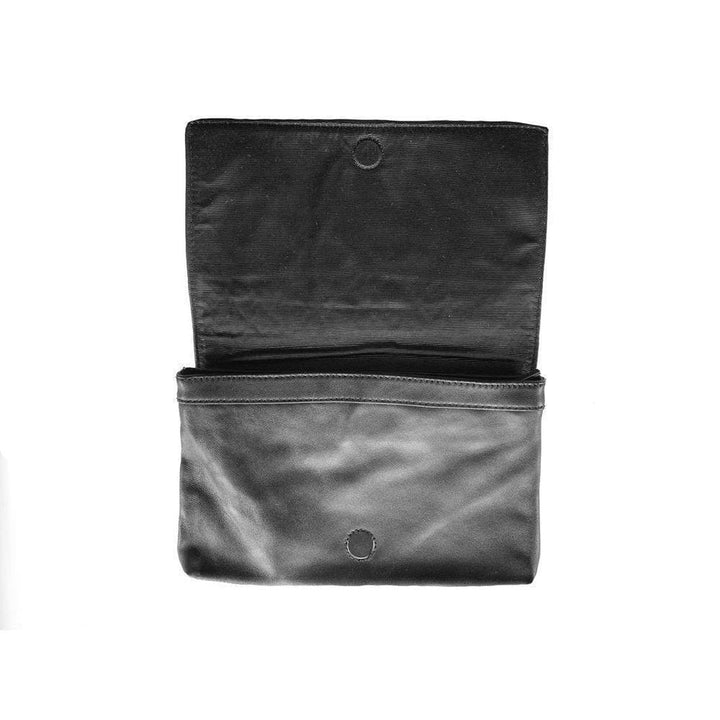 Leather Hand-Slide Clutch Bag