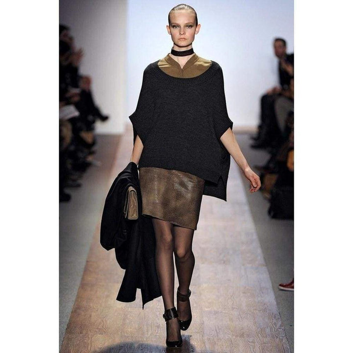 Leather Embossed Skirt