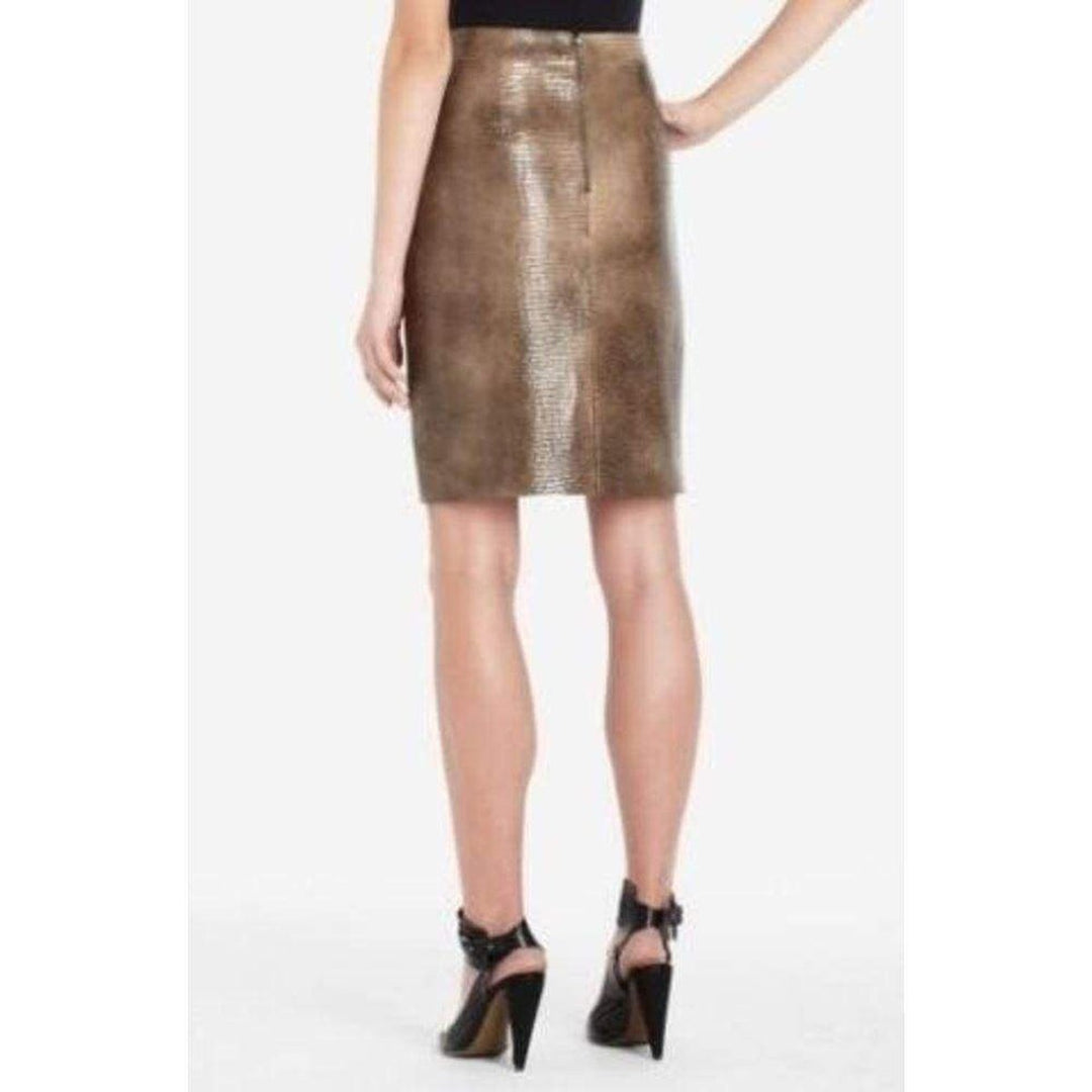 Leather Embossed Skirt