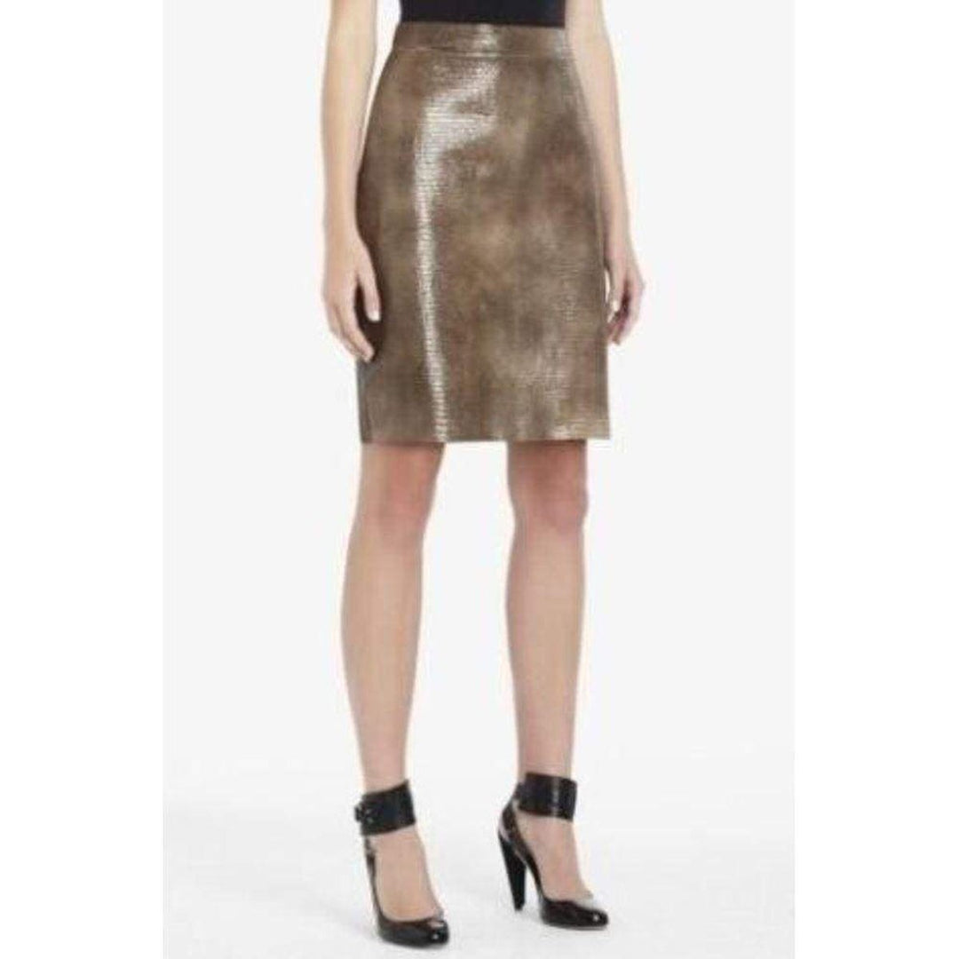 Leather Embossed Skirt