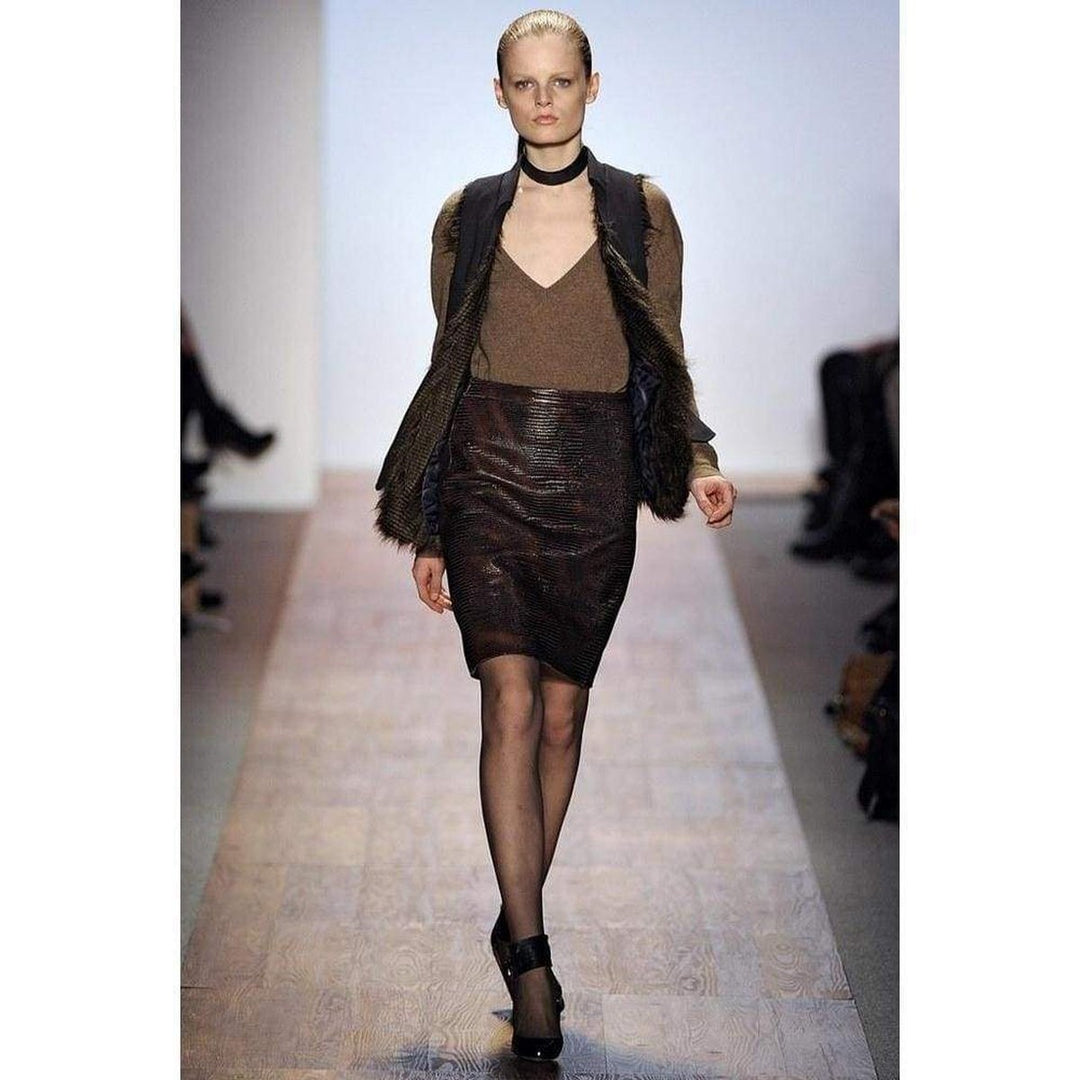 BCBGMAXAZRIA-Leather Iguana Embossed - Runway Catalog