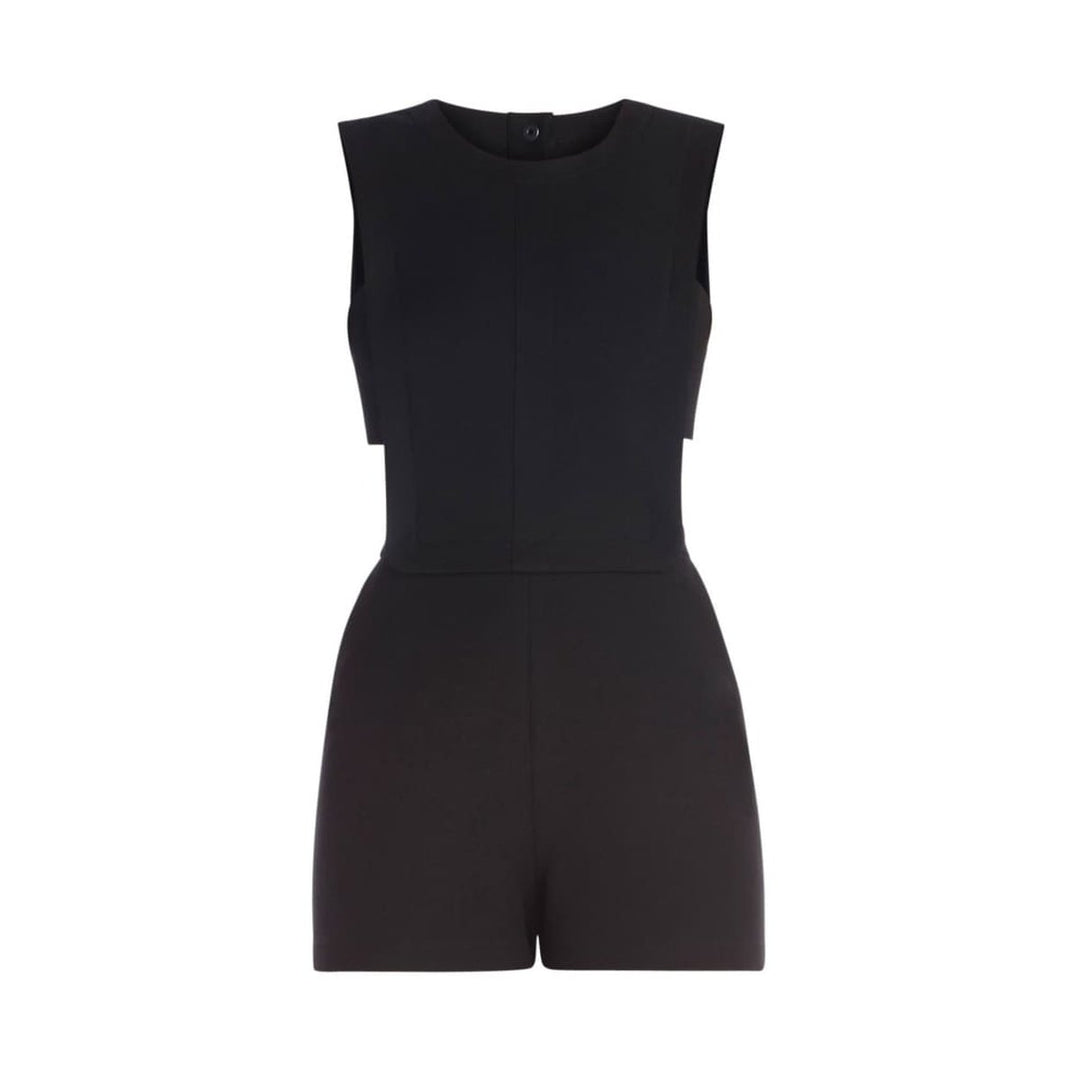 Leni Bib Front Black Romper