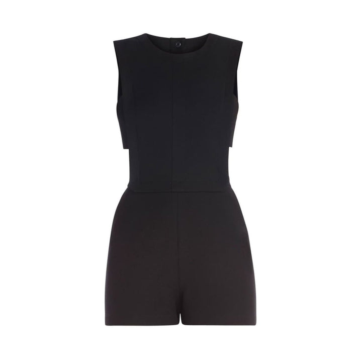 Leni Bib Front Black Romper
