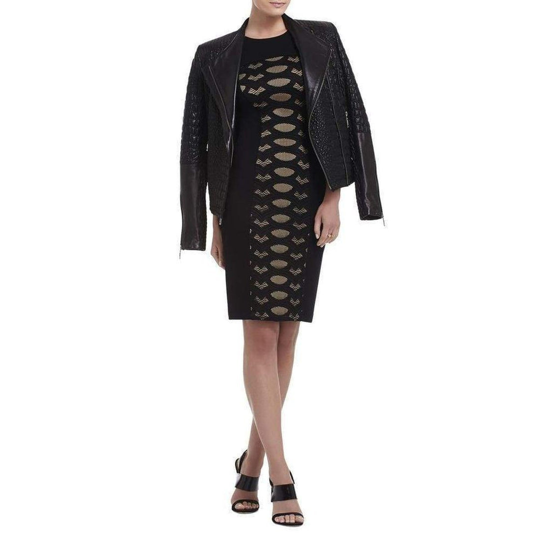 Leona Lace Dress with Contrast Ponte Dress