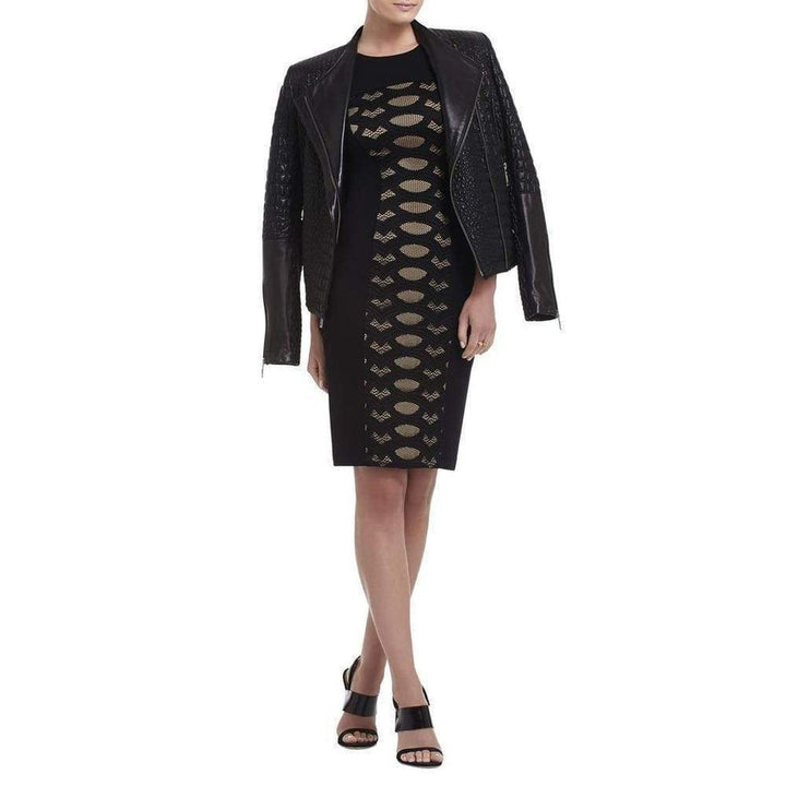Leona Lace Dress with Contrast Ponte Dress