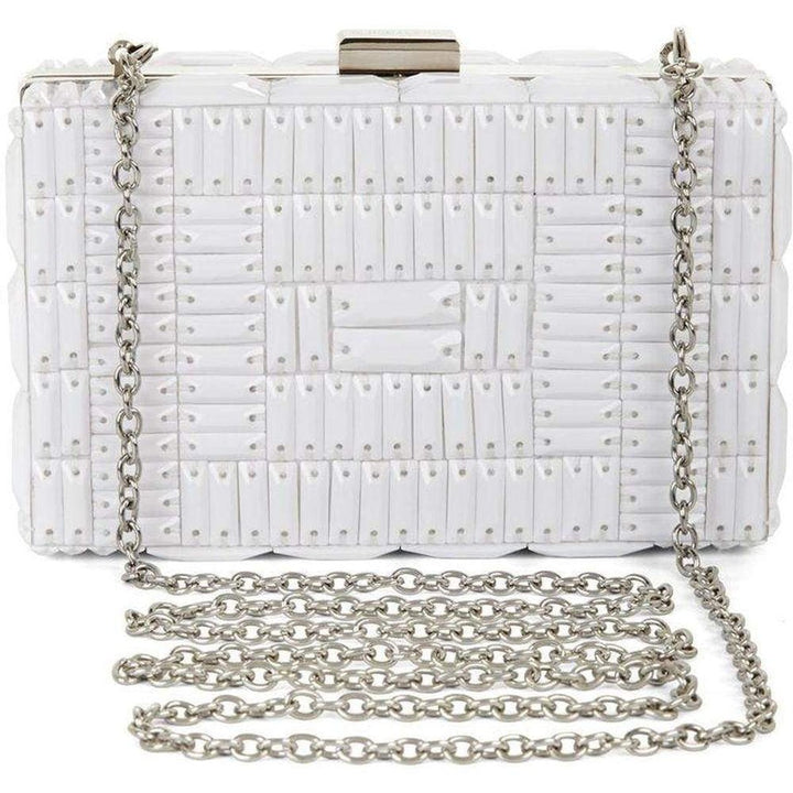BCBGMAXAZRIA-Lexi Large Beaded Box Clutch - Runway Catalog