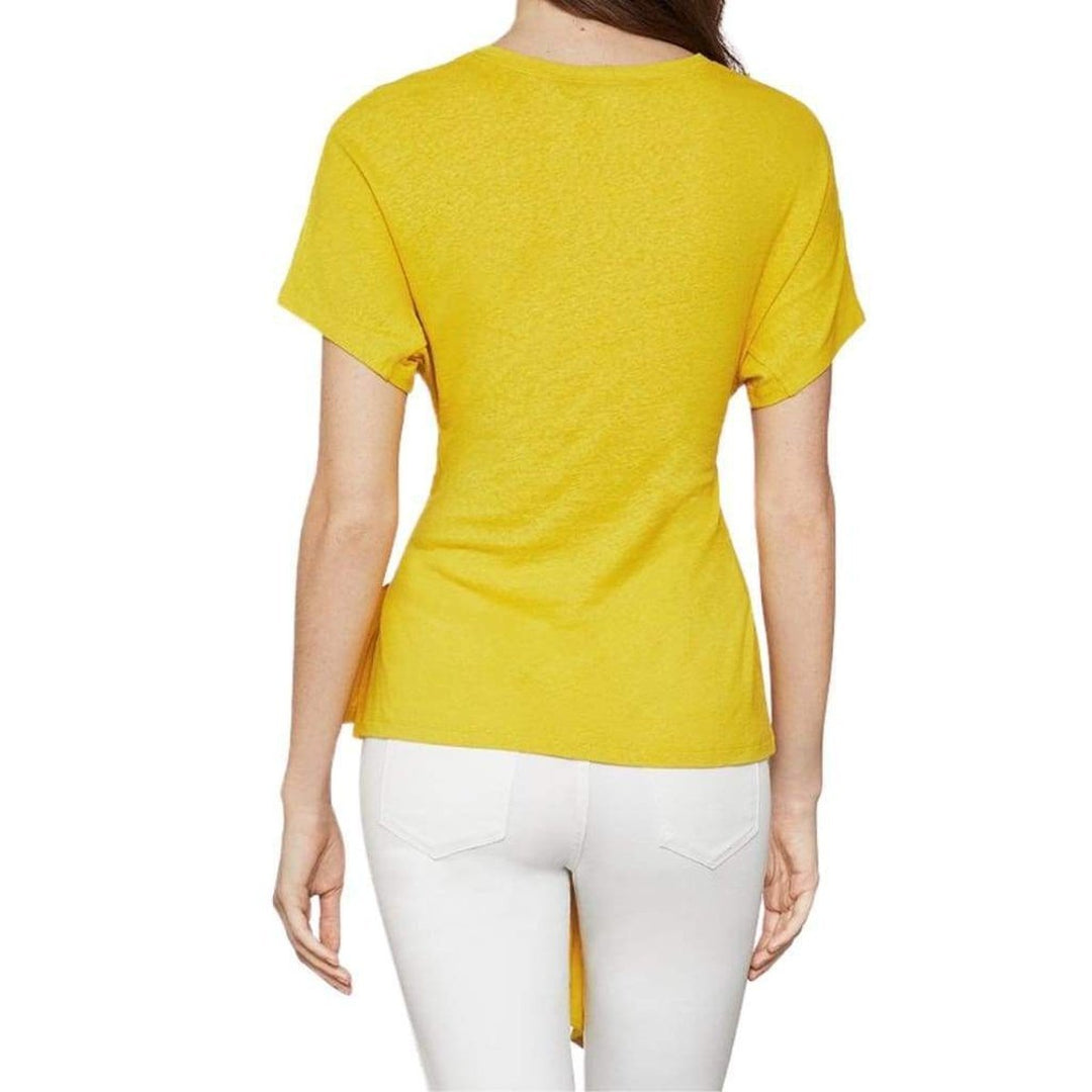 Linen Jersey Wrap Top