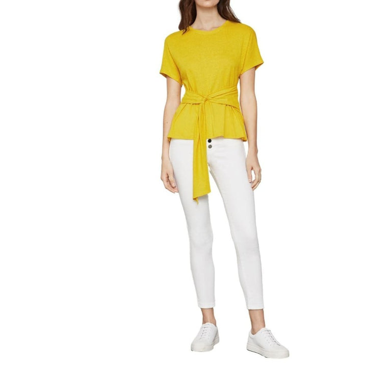 Linen Jersey Wrap Top