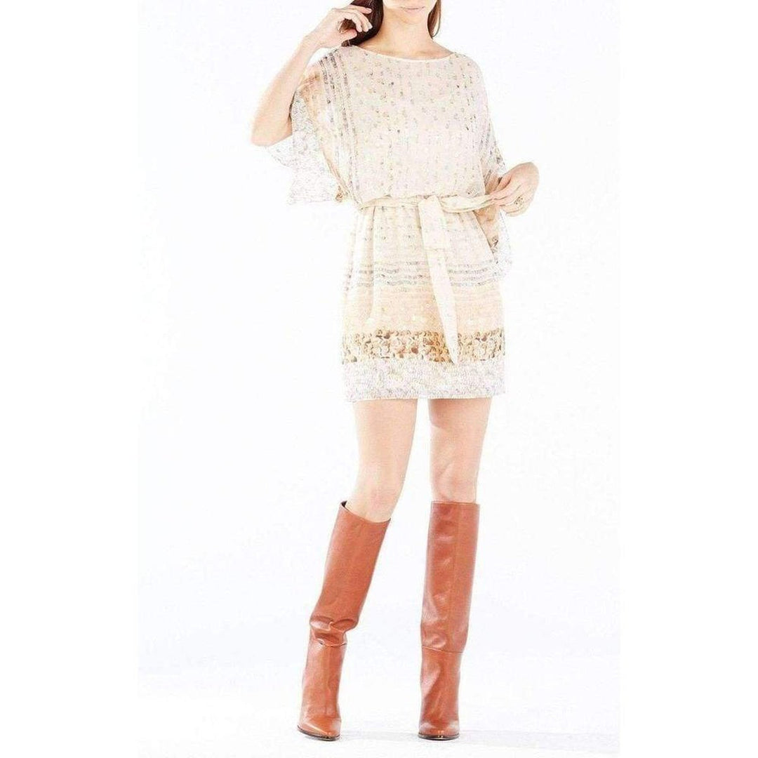 Lois Silk Paillette Striped Kimono Dress