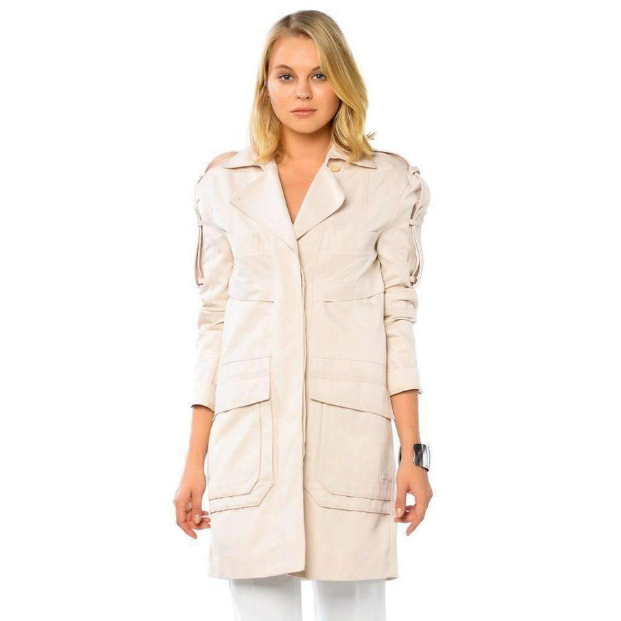 BCBGMAXAZRIA-Long Cotton Blend Coat - Runway Catalog