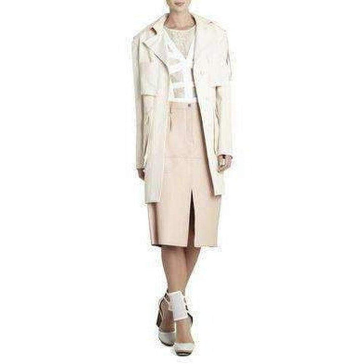 Long Cotton Blend Coat