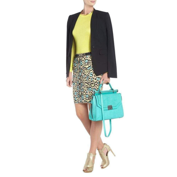 Lucine Leopard Print Pencil Skirt