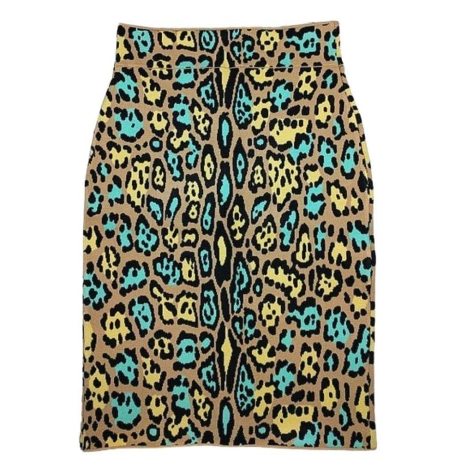 BCBGMAXAZRIA-Lucine Leopard Print Pencil Skirt - Runway Catalog