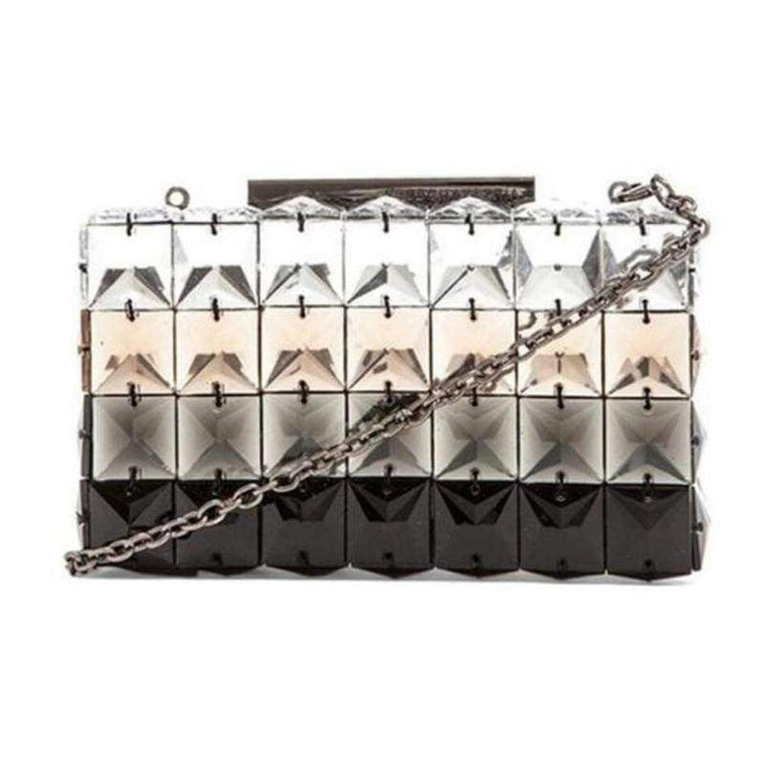 BCBGMAXAZRIA-Lulu Ombre Faux-Crystal Bead Clutch - Runway Catalog
