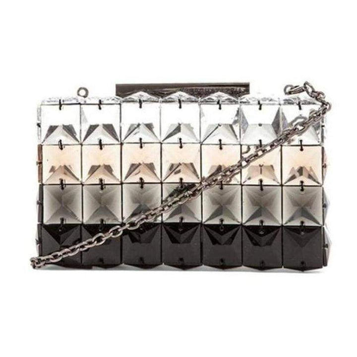 BCBGMAXAZRIA-Lulu Ombre Faux-Crystal Bead Clutch - Runway Catalog