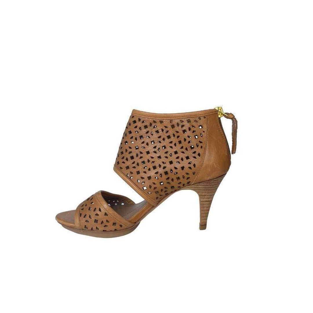 Ma-Helena Peep Toe Leather Sandal Shoes