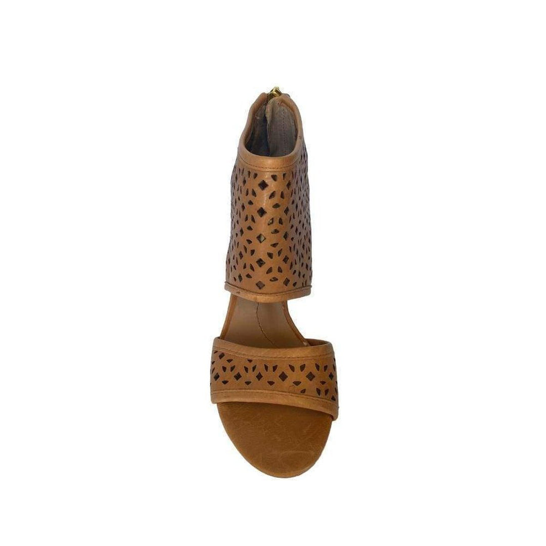 Ma-Helena Peep Toe Leather Sandal Shoes