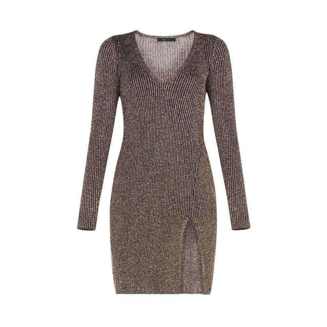 Macki Metallic V-Neck Tunic Dress