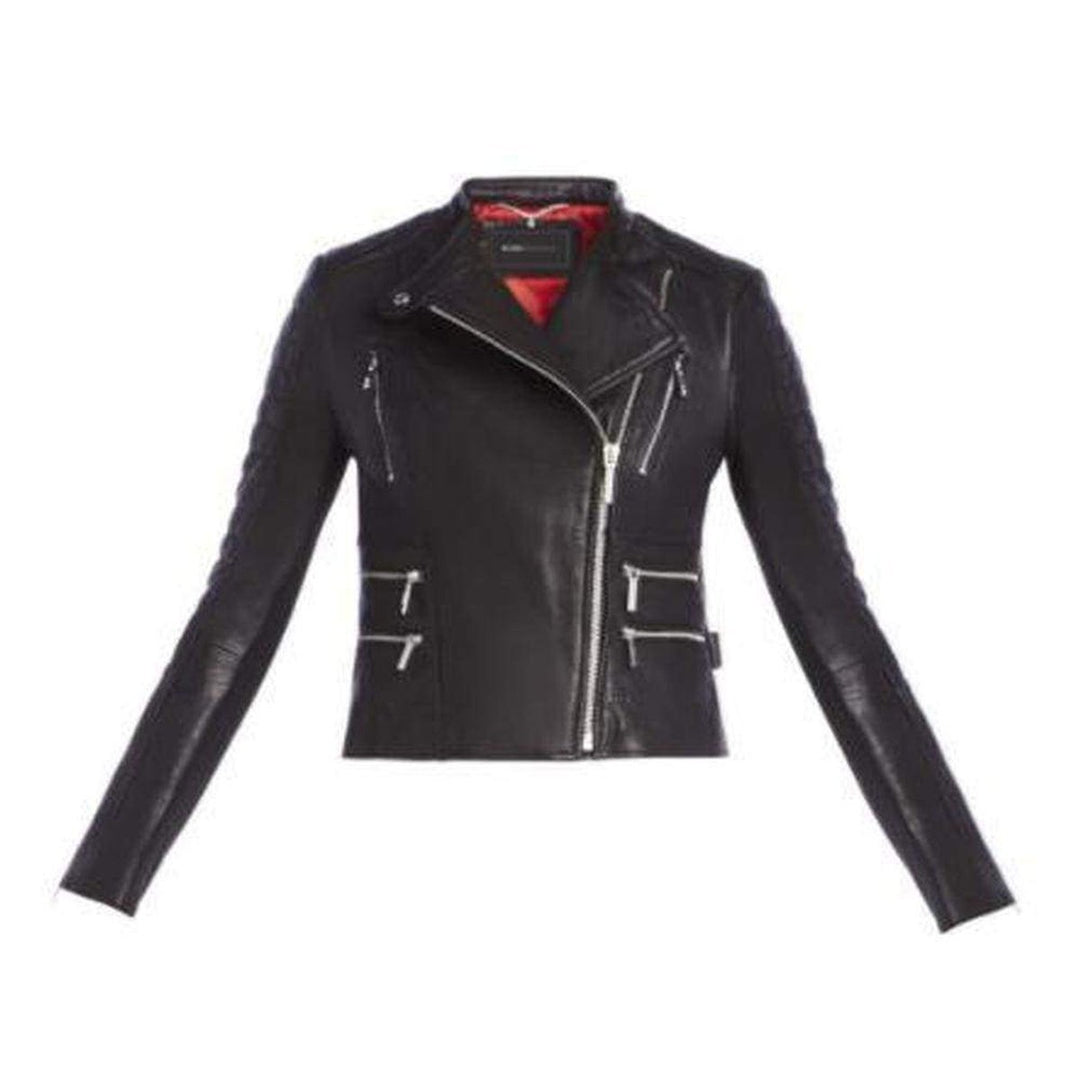 BCBGMAXAZRIA-Maddy Moto Leather Jacket - Runway Catalog