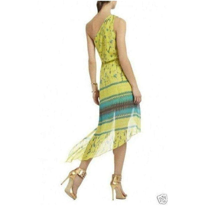 Margo One Shoulder Lemongrass Combo Dress