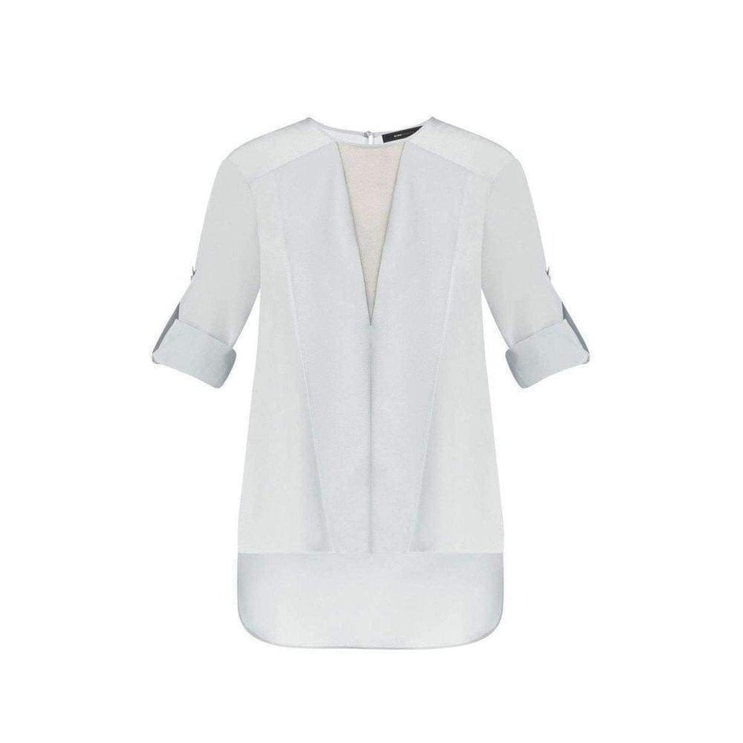 Marrisa Draped-Front Silk Blouse