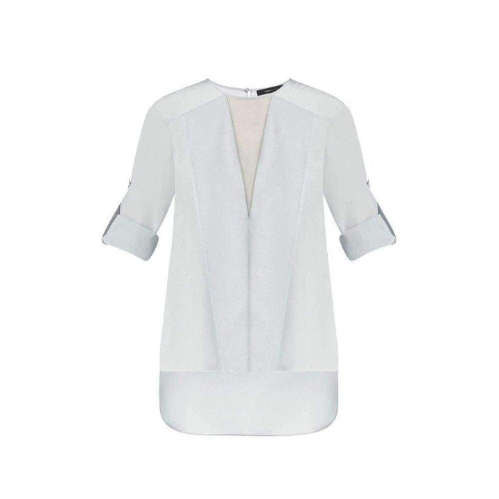 Marrisa Draped-Front Silk Blouse
