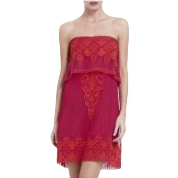 Mayela Ruby Red Strapless Dress