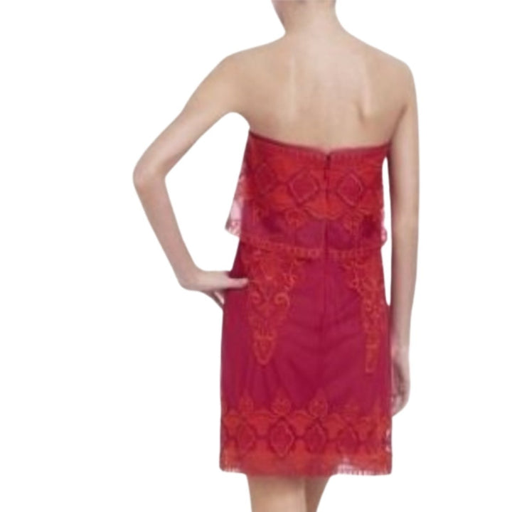 Mayela Ruby Red Strapless Dress