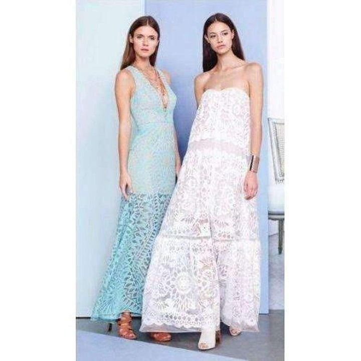 Strapless Bottom Ruffle Cotton Gown