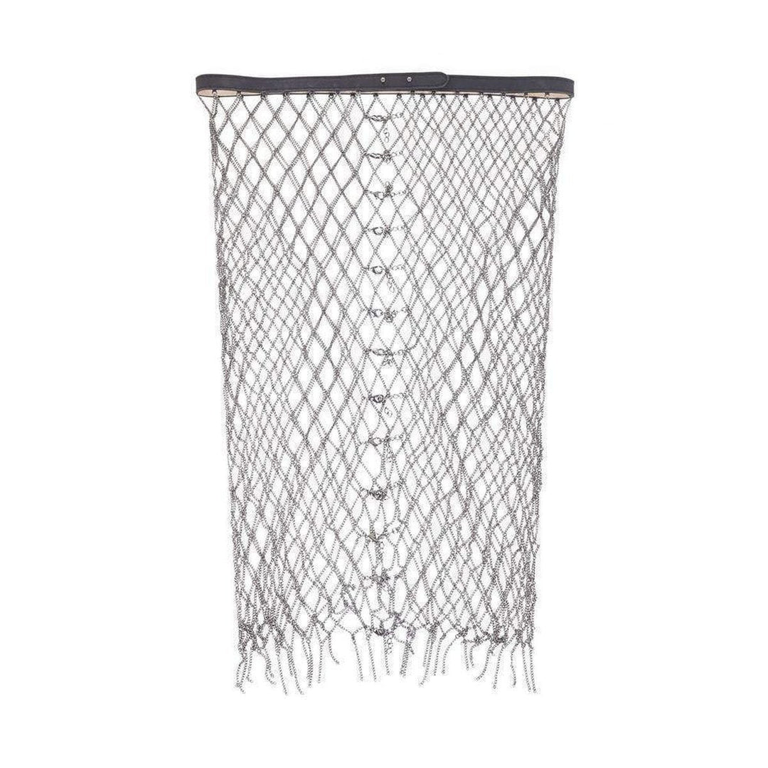 Metallic Belted Chain Skirt
